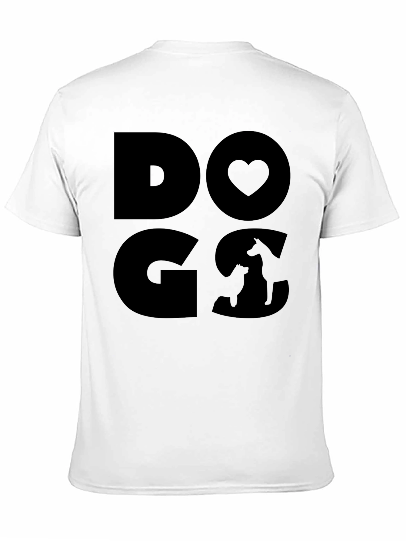 Dogs Love T-Shirt - Modern Graphic Tee