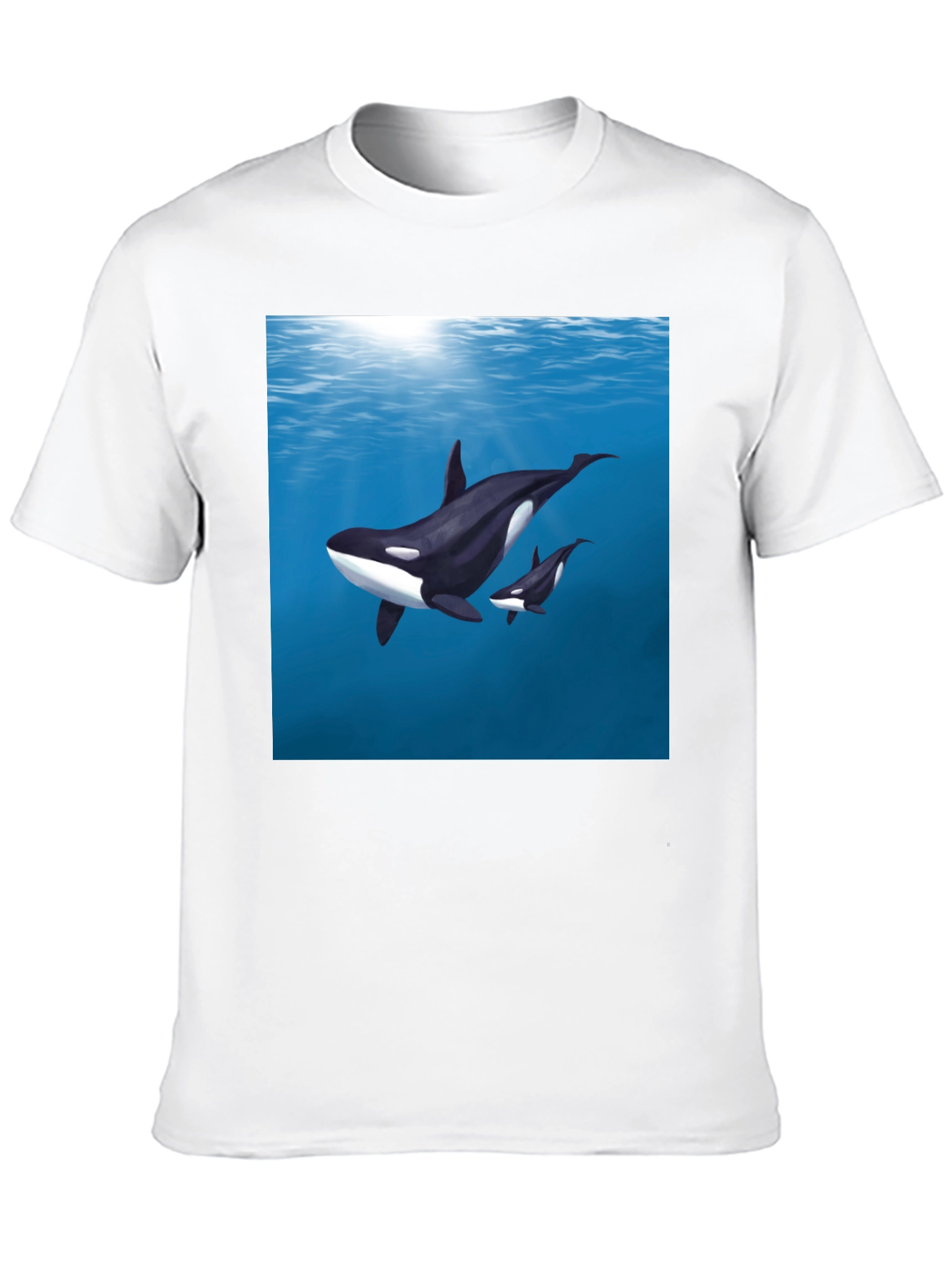 Orca Graphic T-Shirt - Black Cotton Tee