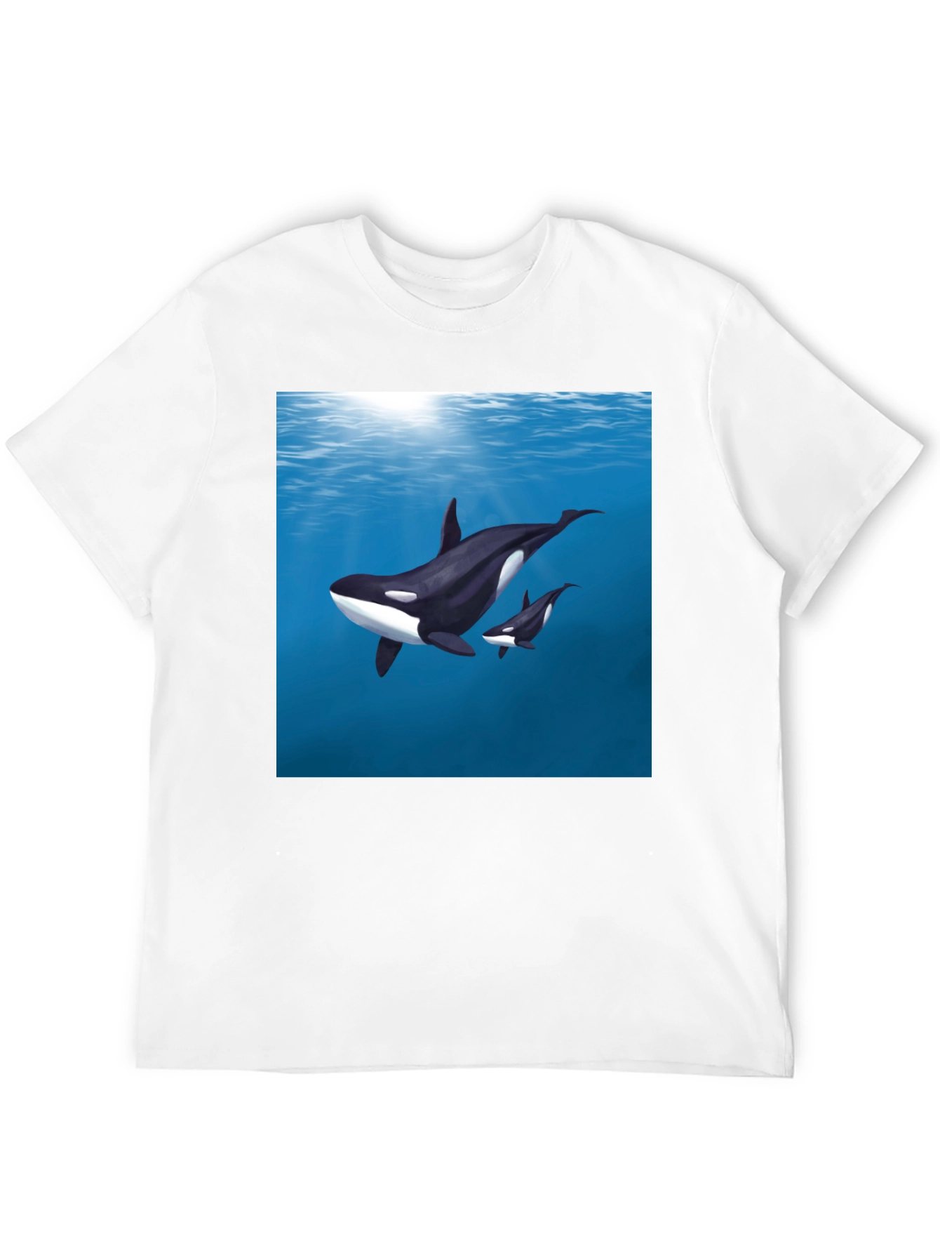 Orca Graphic T-Shirt - Black Cotton Tee