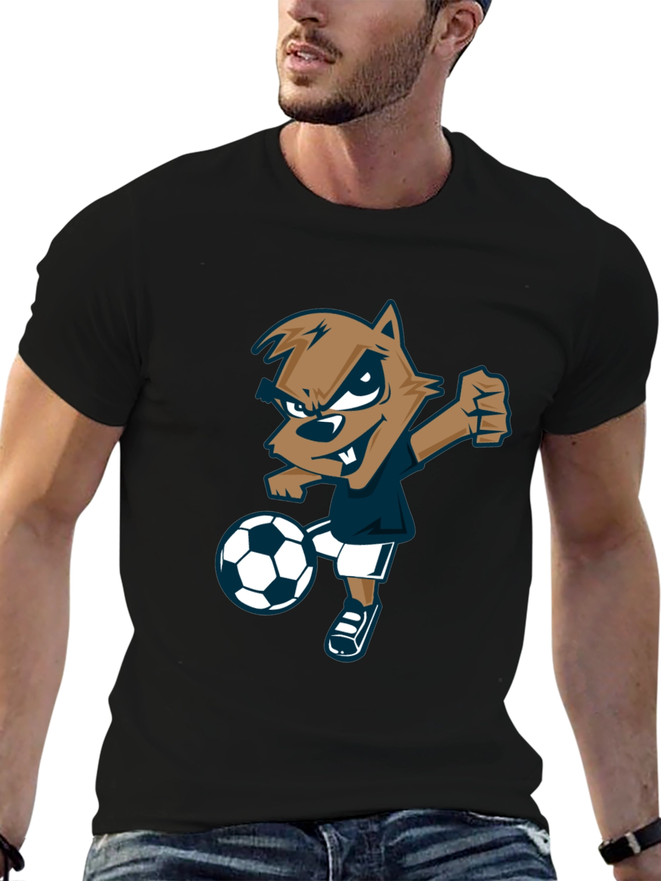 Cartoon Soccer T-Shirt
