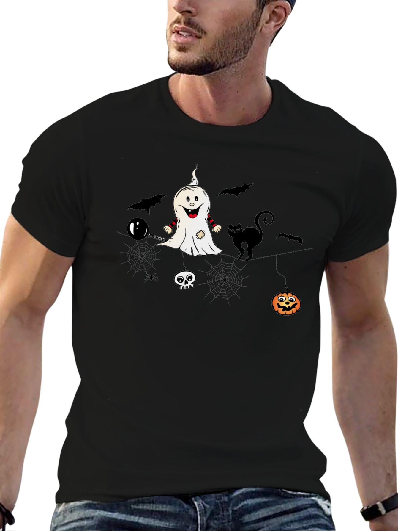 Halloween Graphic Print T-Shirt
