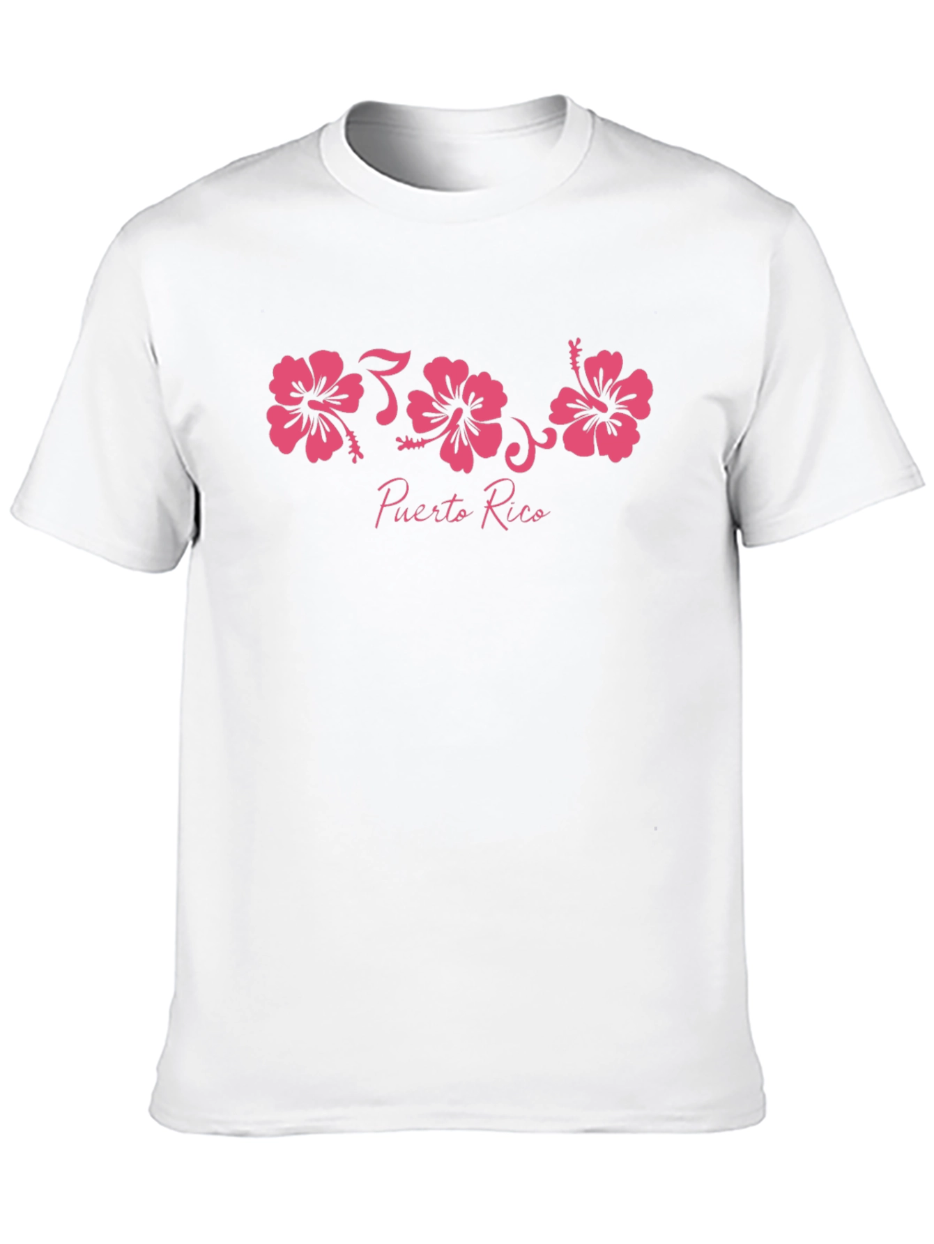 Puerto Rico Hibiscus Flower Graphic T-Shirt
