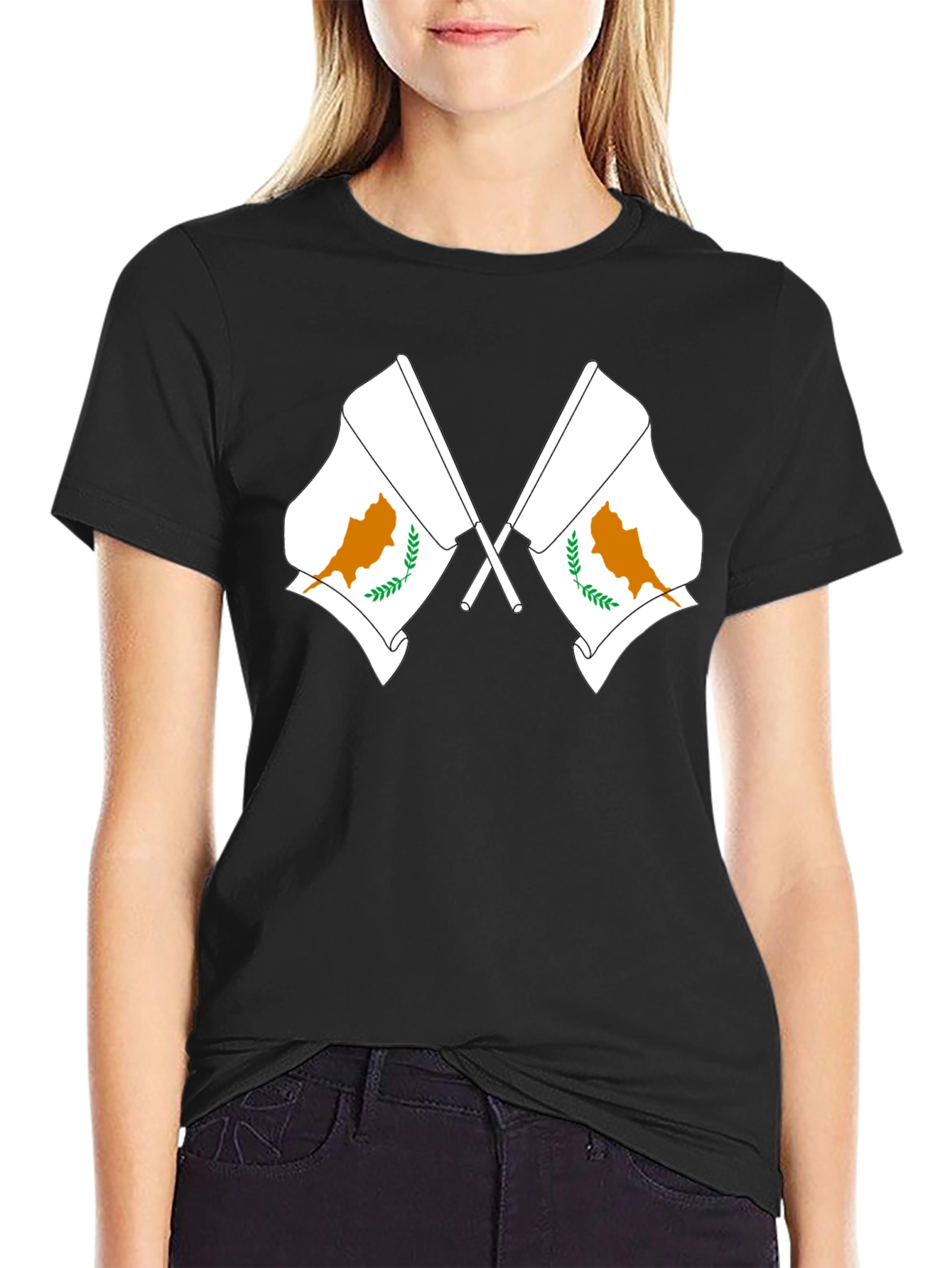Cyprus Flag T-Shirt - Black Graphic Tee