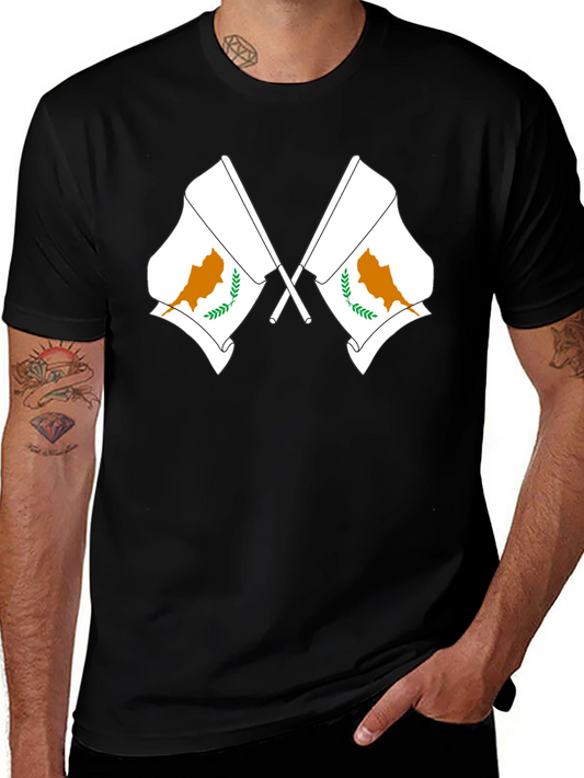 Cyprus Flag T-Shirt - Black Graphic Tee