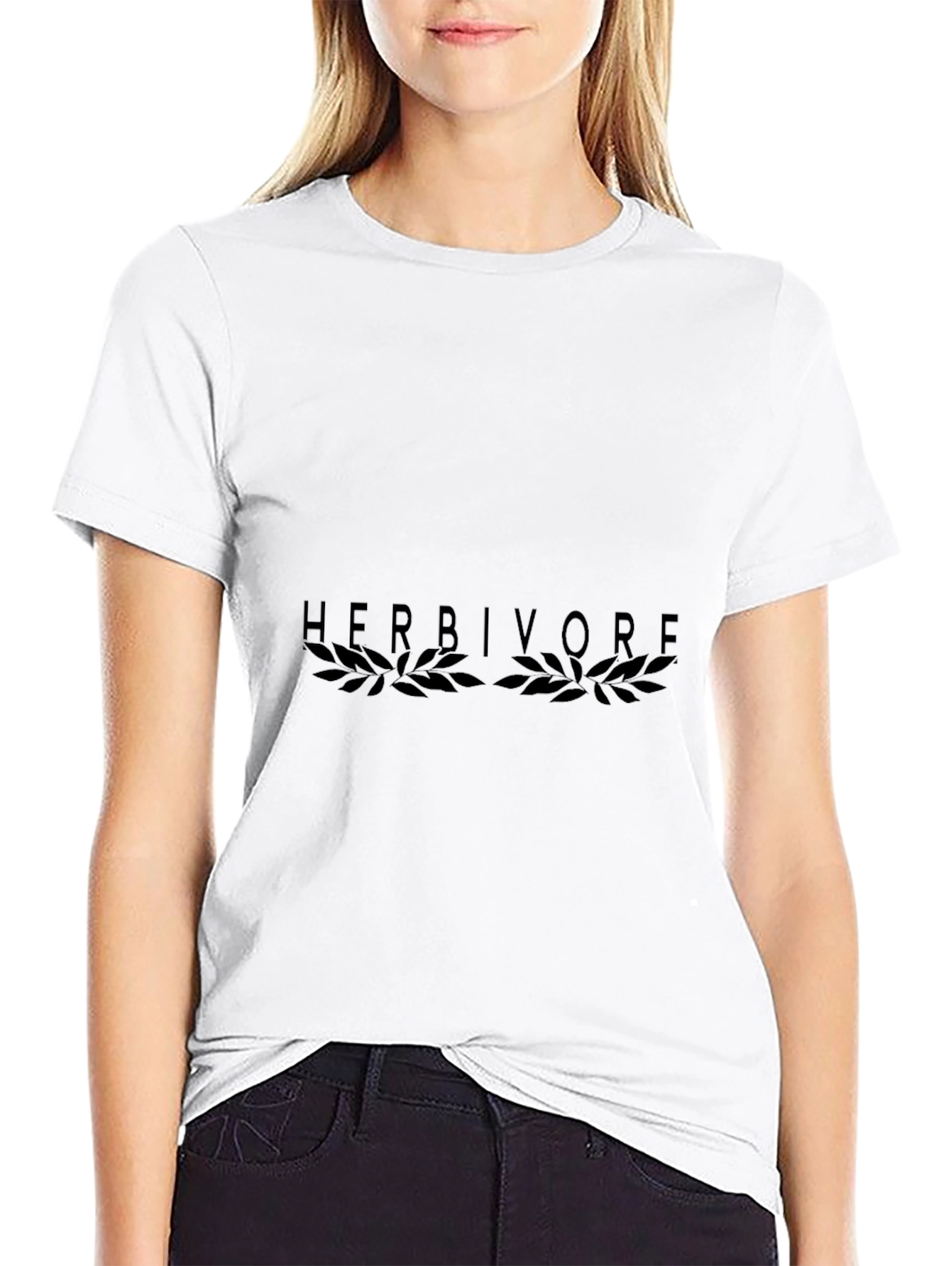Herbivore Graphic T-Shirt - Black Casual Tee