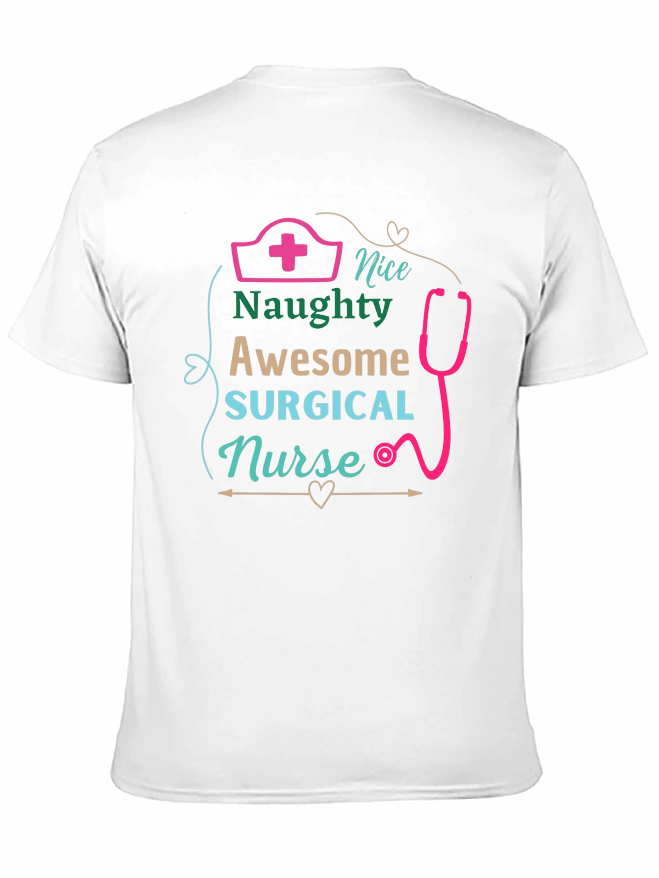 Naughty Surgical Nurse Graphic T-Shirt