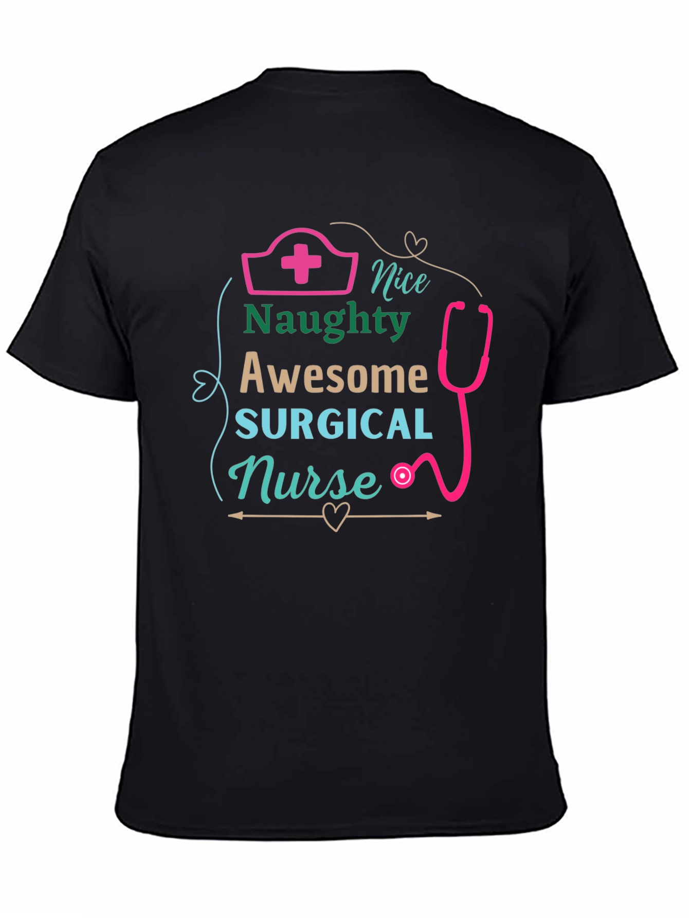 Naughty Surgical Nurse Graphic T-Shirt