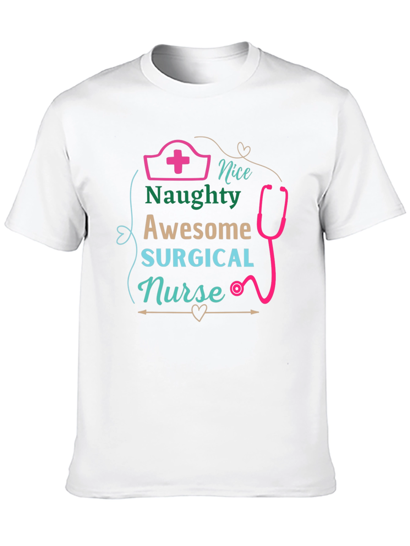 Naughty Surgical Nurse Graphic T-Shirt