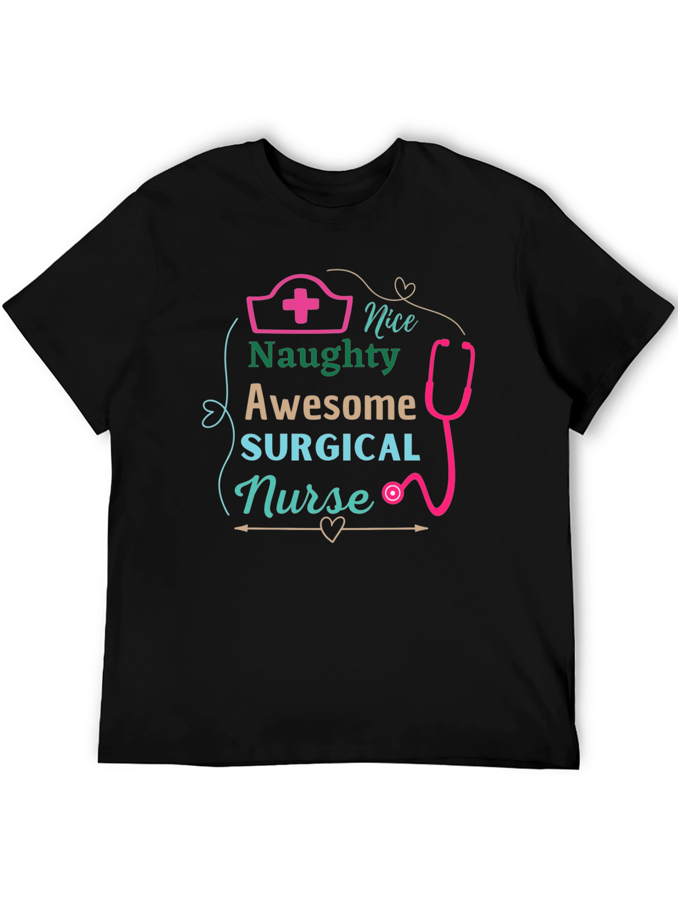 Naughty Surgical Nurse Graphic T-Shirt