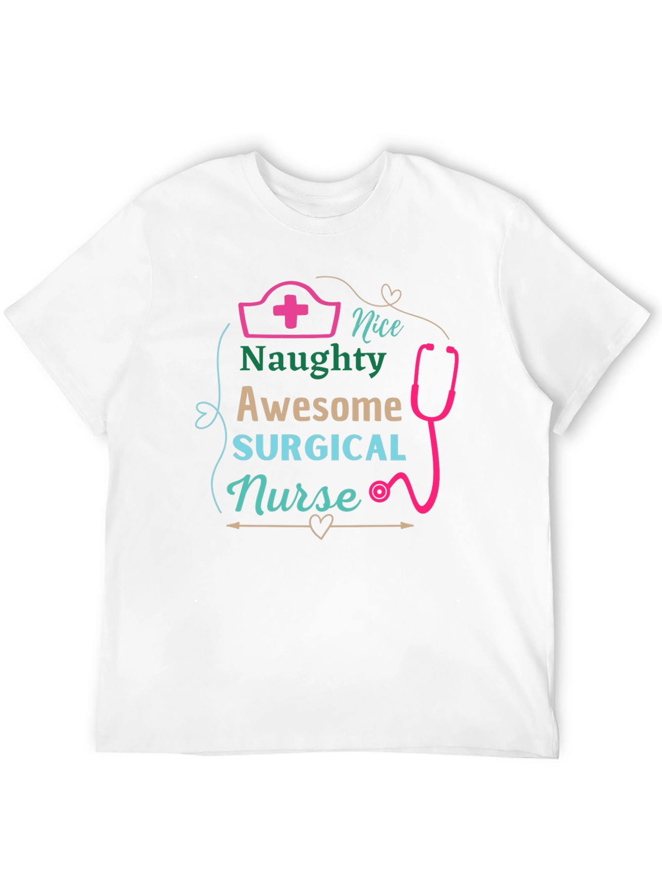 Naughty Surgical Nurse Graphic T-Shirt