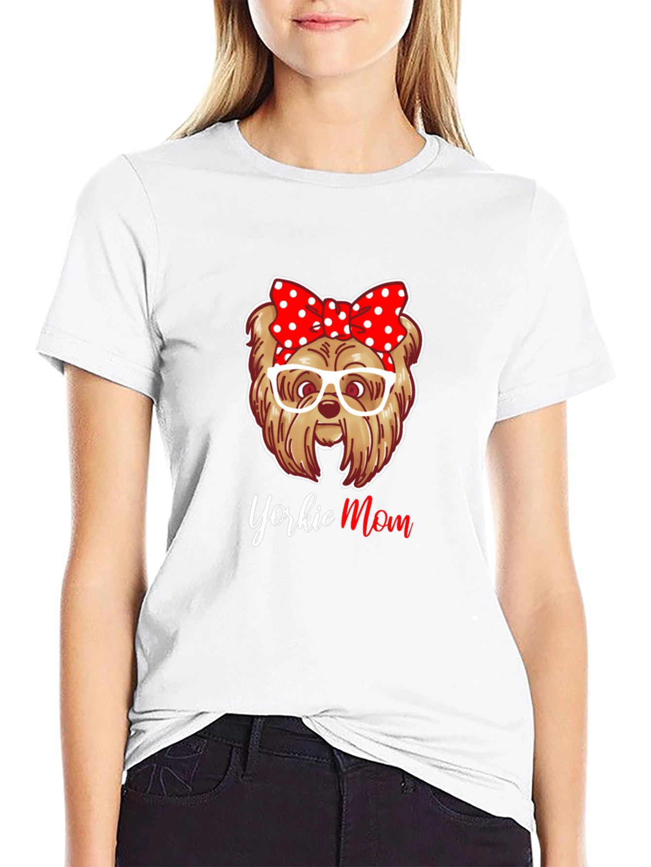 Yorkie Mom Graphic Tee - Dog Lover Shirt