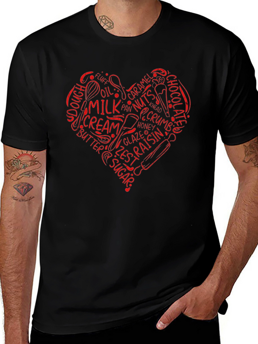 Baking Lovers Heart T-Shirt