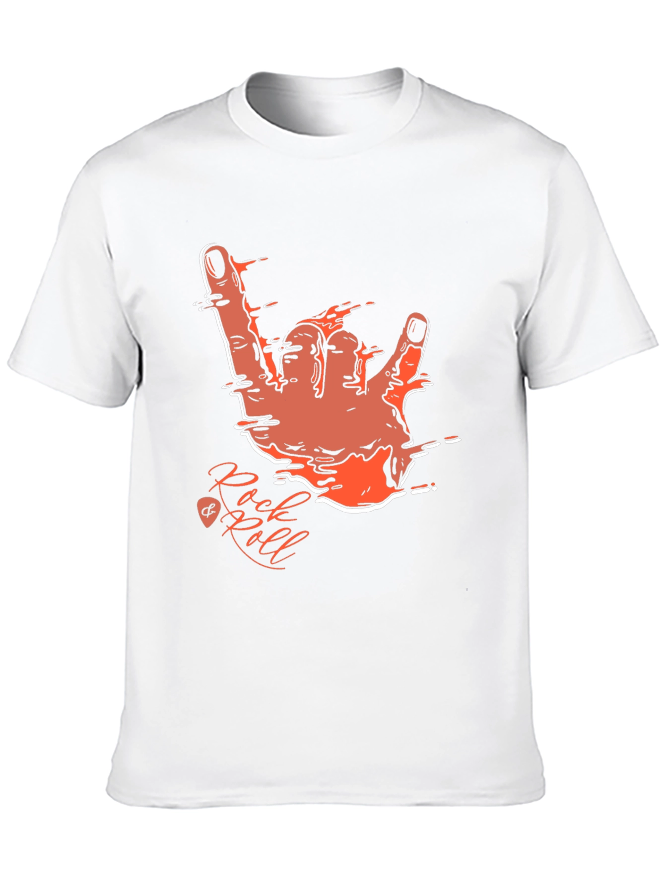 Rock and Roll Graphic T-Shirt - Black