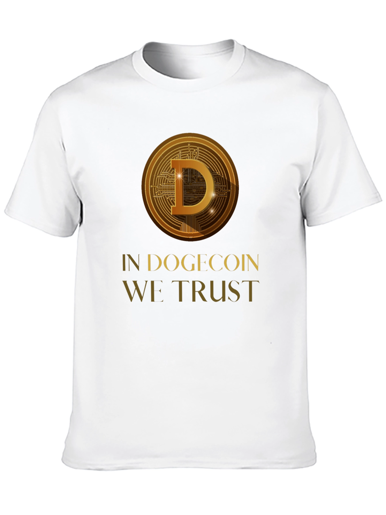 In Dogecoin We Trust Black T-Shirt