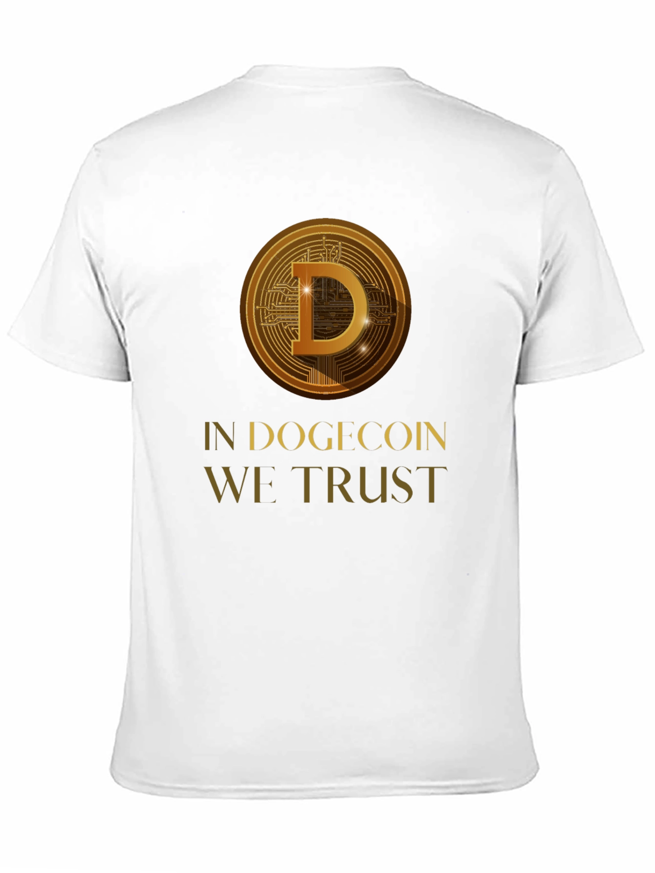 In Dogecoin We Trust Black T-Shirt