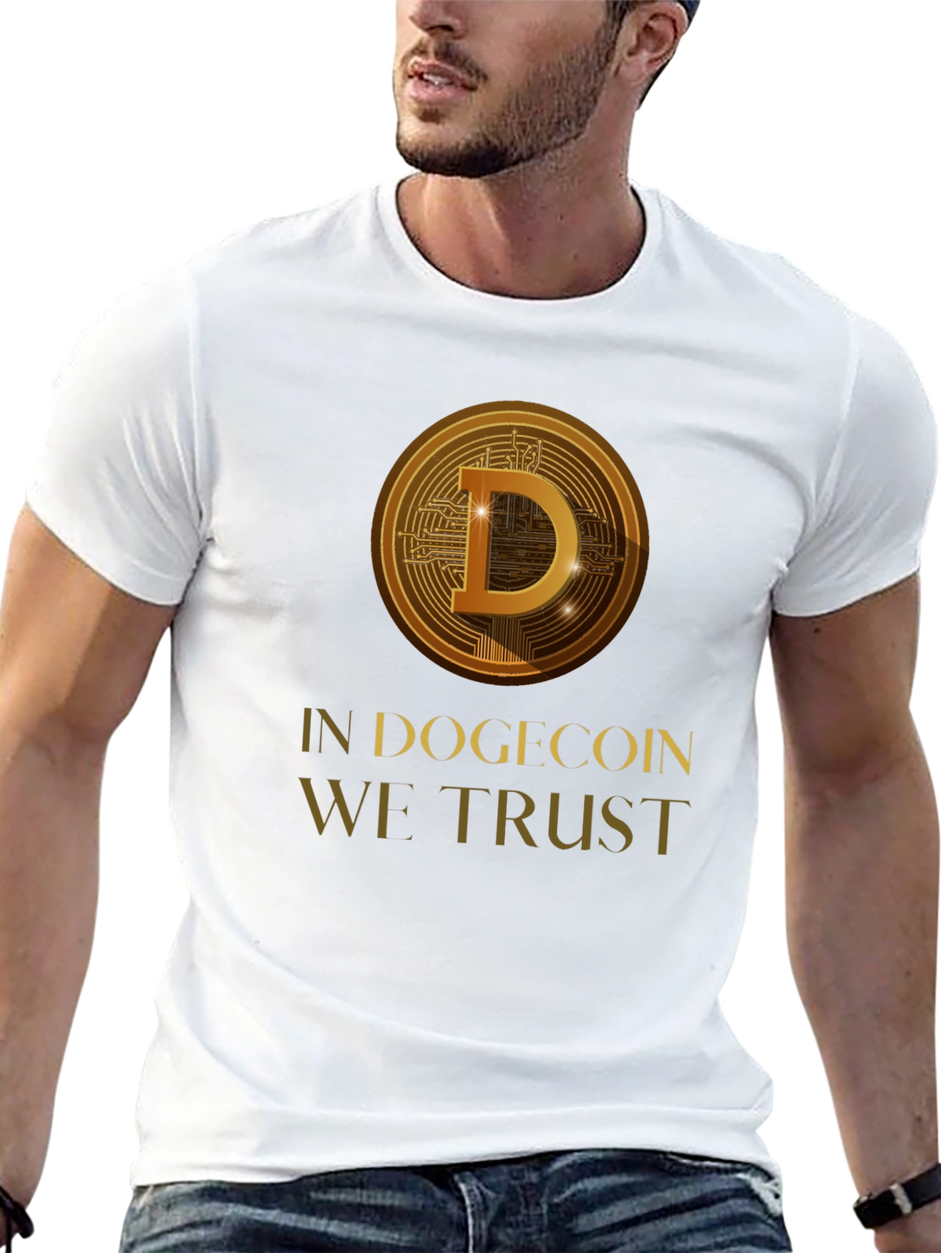 In Dogecoin We Trust Black T-Shirt