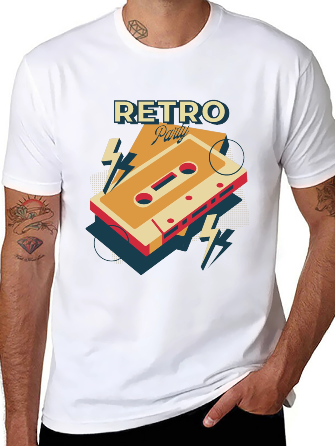 Retro Party Cassette Graphic Tee - Cool 80s Style