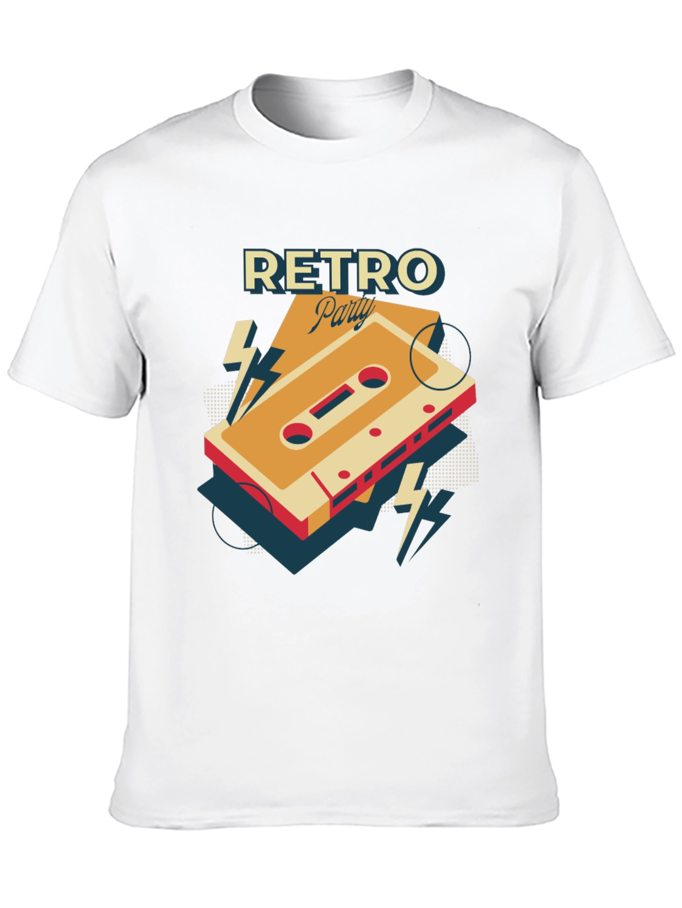 Retro Party Cassette Graphic Tee - Cool 80s Style