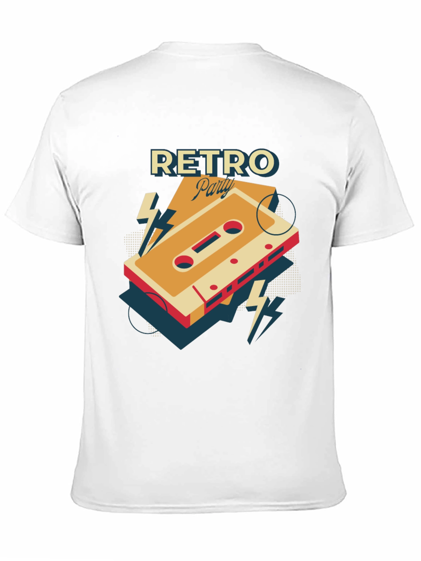 Retro Party Cassette Graphic Tee - Cool 80s Style
