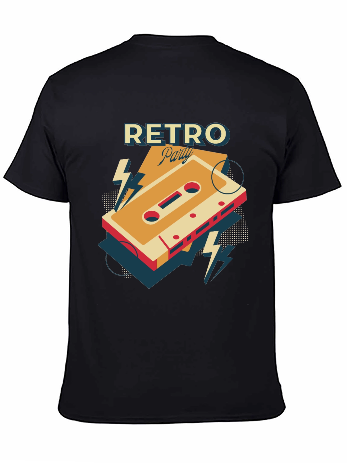 Retro Party Cassette Graphic Tee - Cool 80s Style