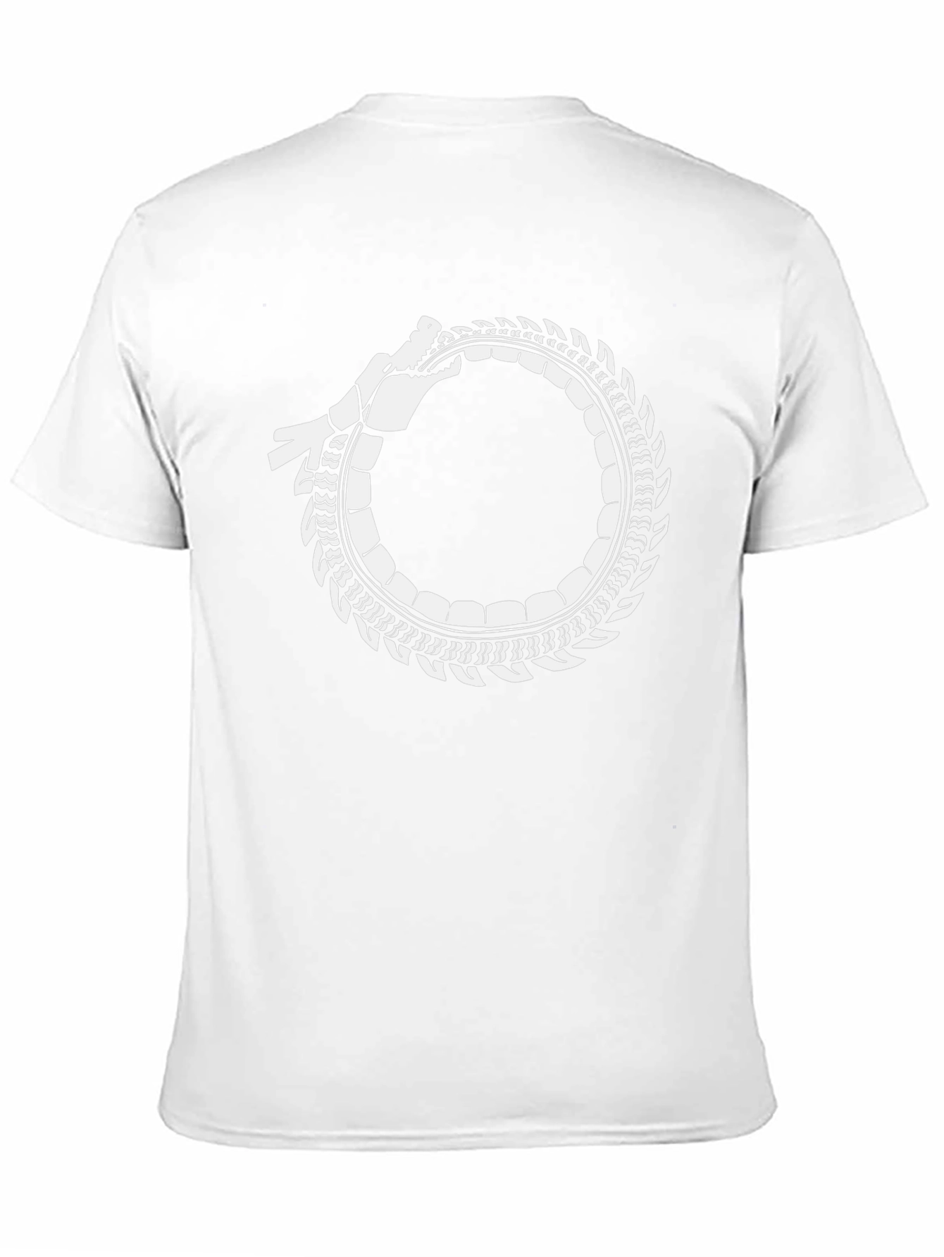 Ouroboros Dragon Circle T-Shirt - Symbolic Design
