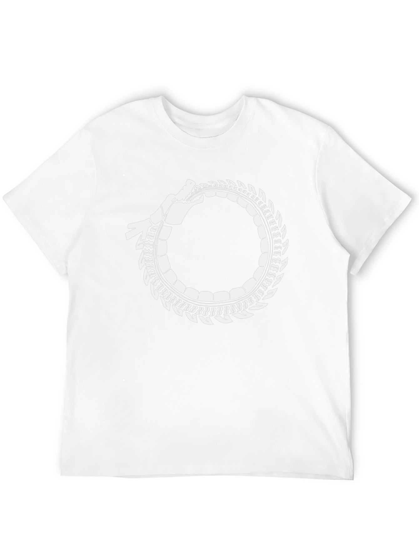 Ouroboros Dragon Circle T-Shirt - Symbolic Design