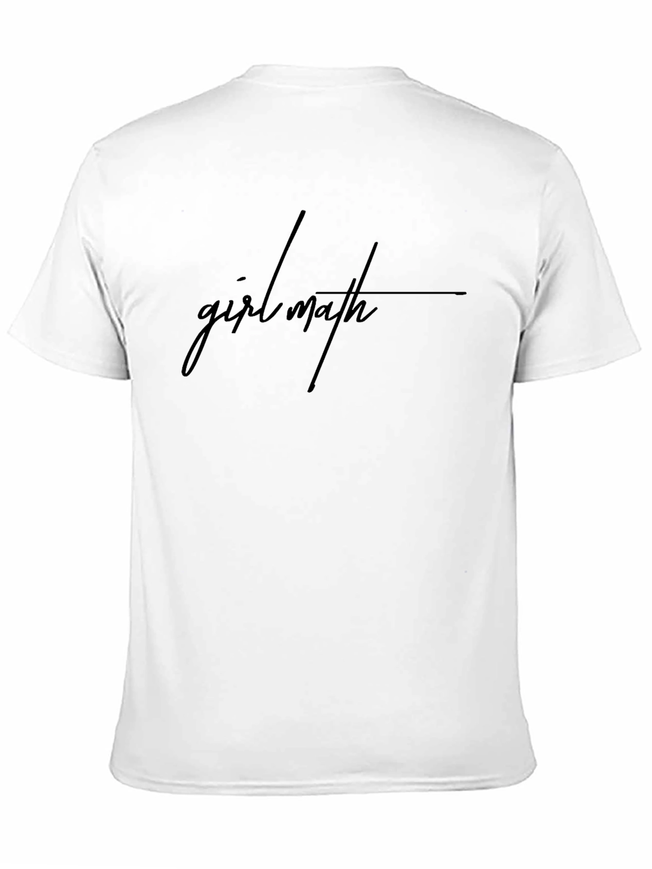 Girl Math Black T-Shirt Modern Fashion Tee