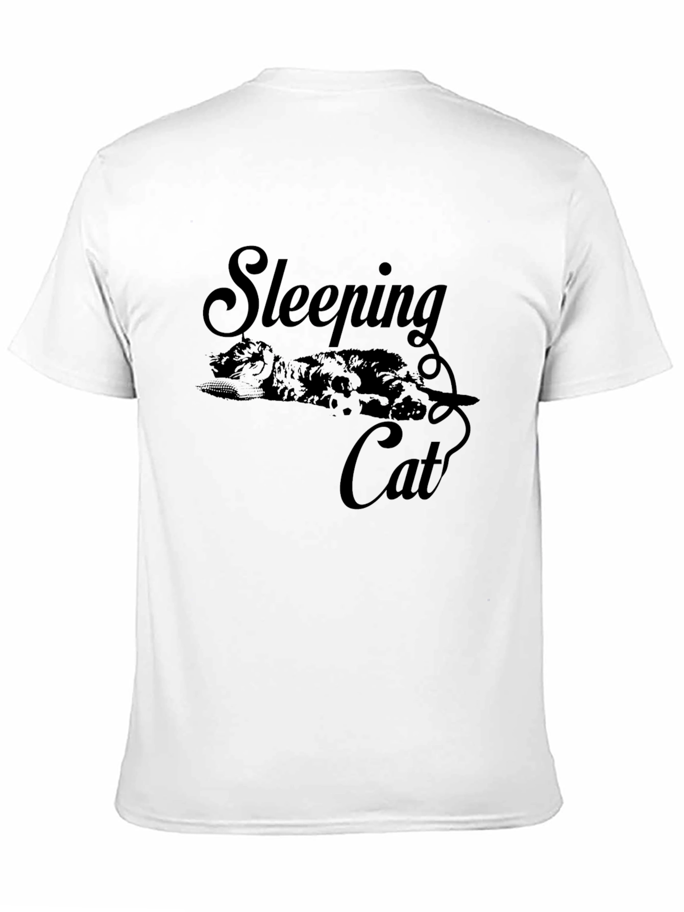Sleeping Cat Graphic T-Shirt