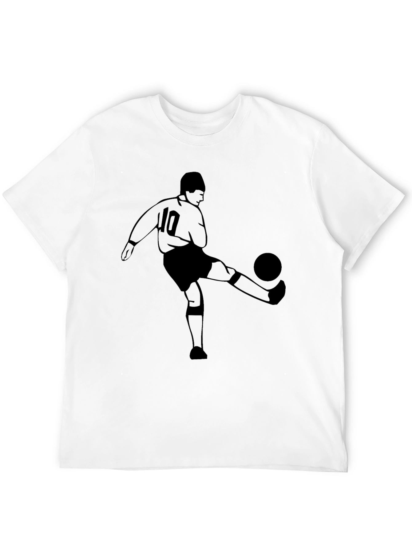 Soccer Player T-Shirt - Graphic Print
