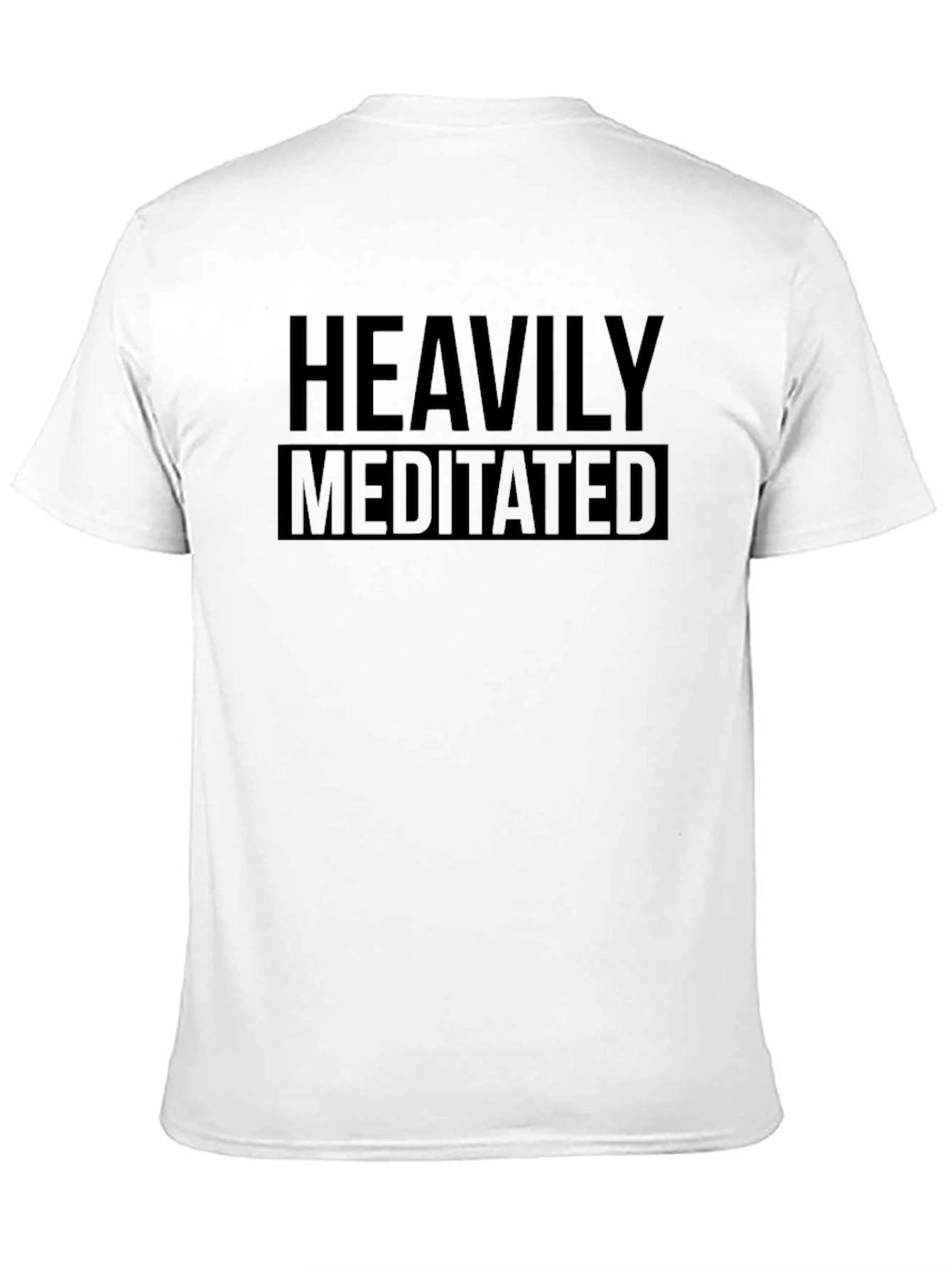 Heavily Meditated Black Graphic T-Shirt