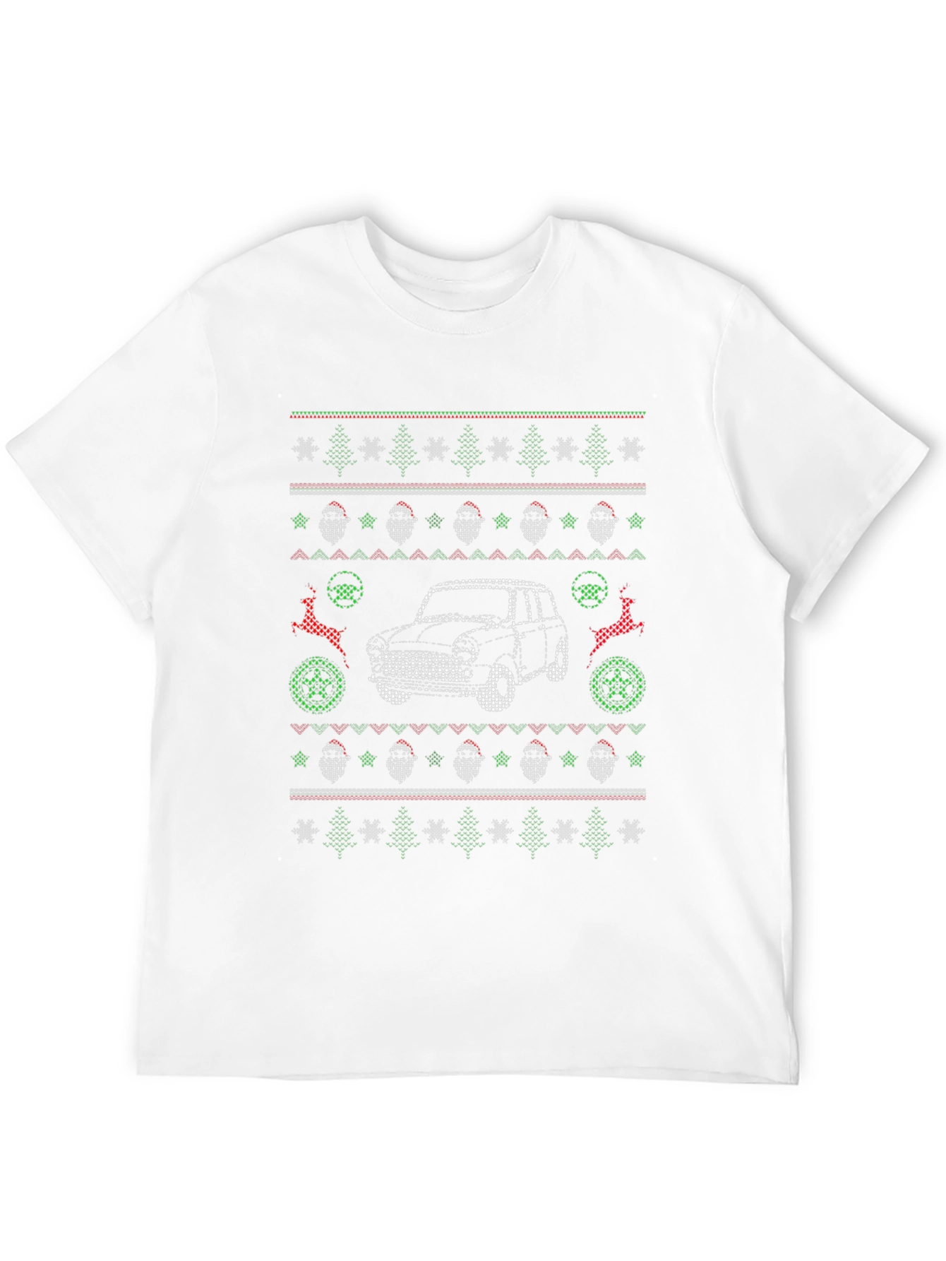 Christmas Car Pattern T-Shirt