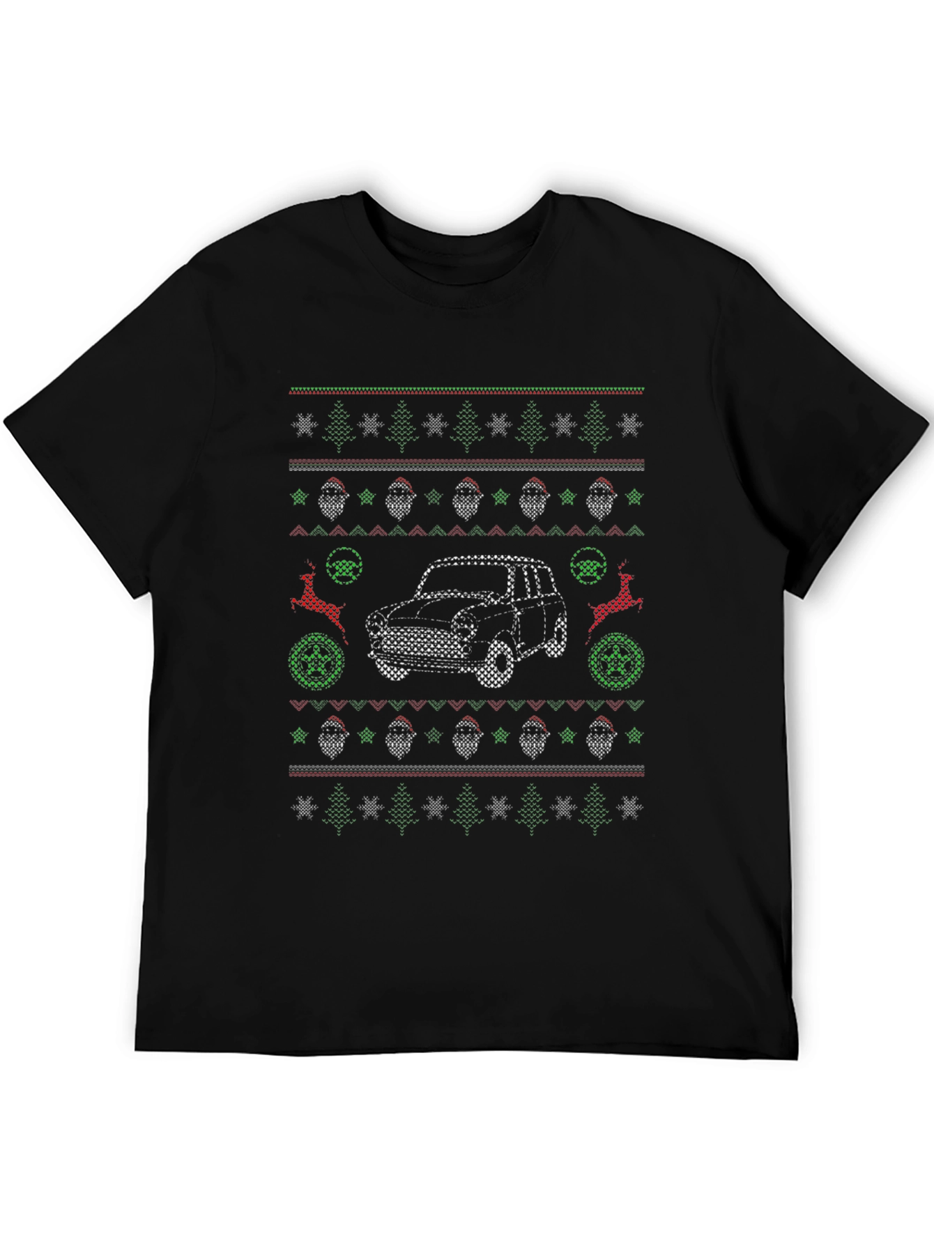 Christmas Car Pattern T-Shirt