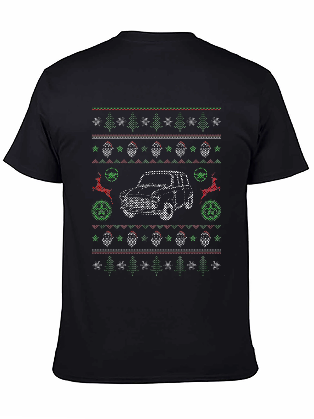 Christmas Car Pattern T-Shirt