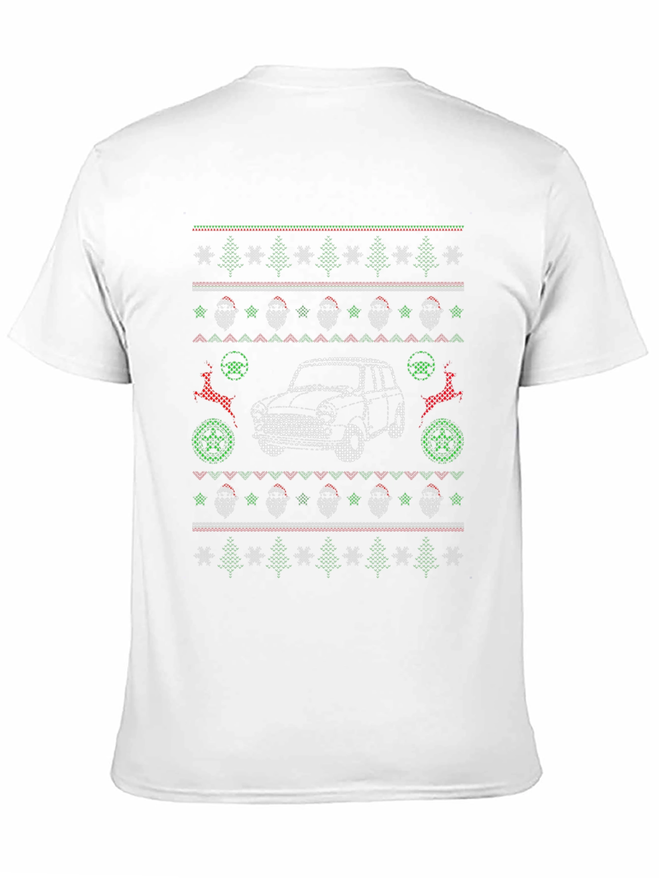 Christmas Car Pattern T-Shirt