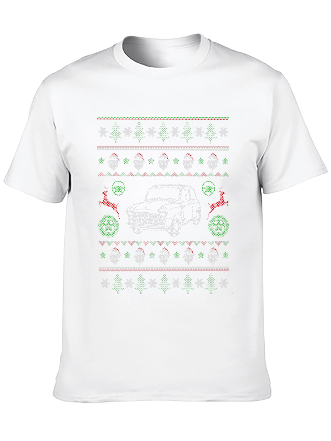 Christmas Car Pattern T-Shirt