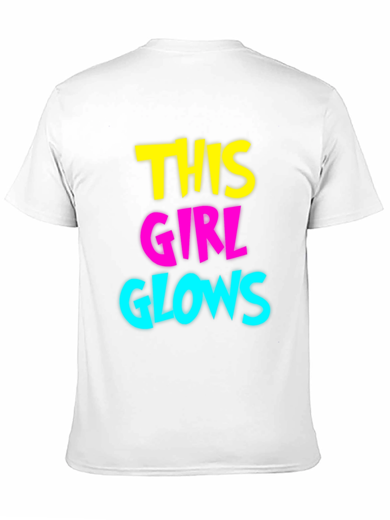 This Girl Glows Graphic Tee - Black