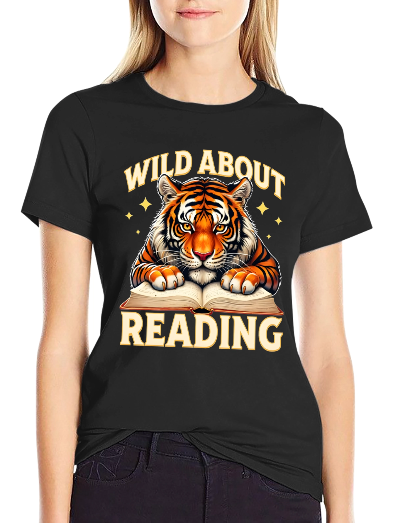 Wild About Reading Tiger Graphic Tee