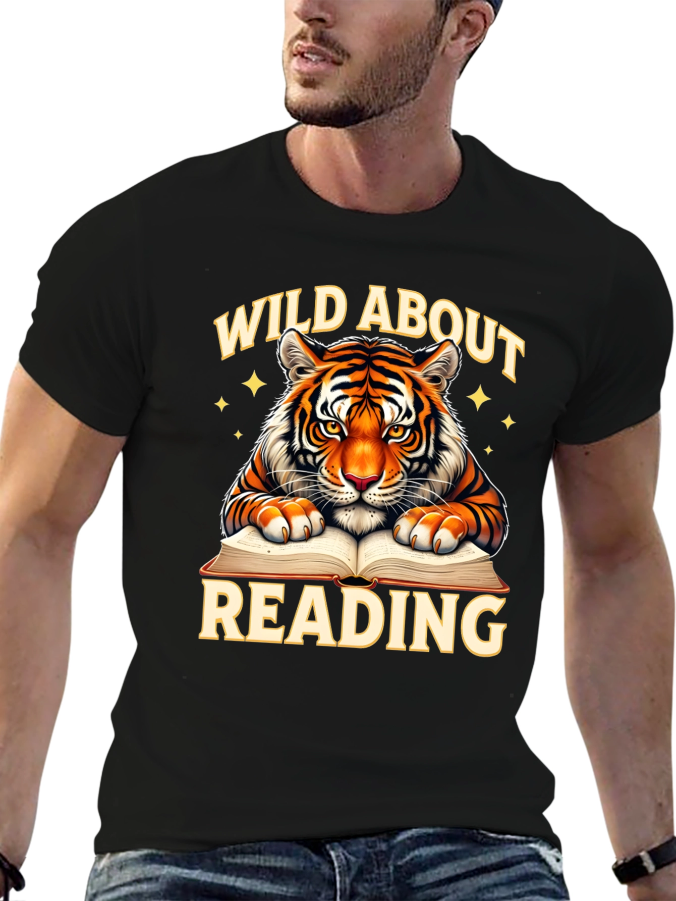 Wild About Reading Tiger Graphic Tee