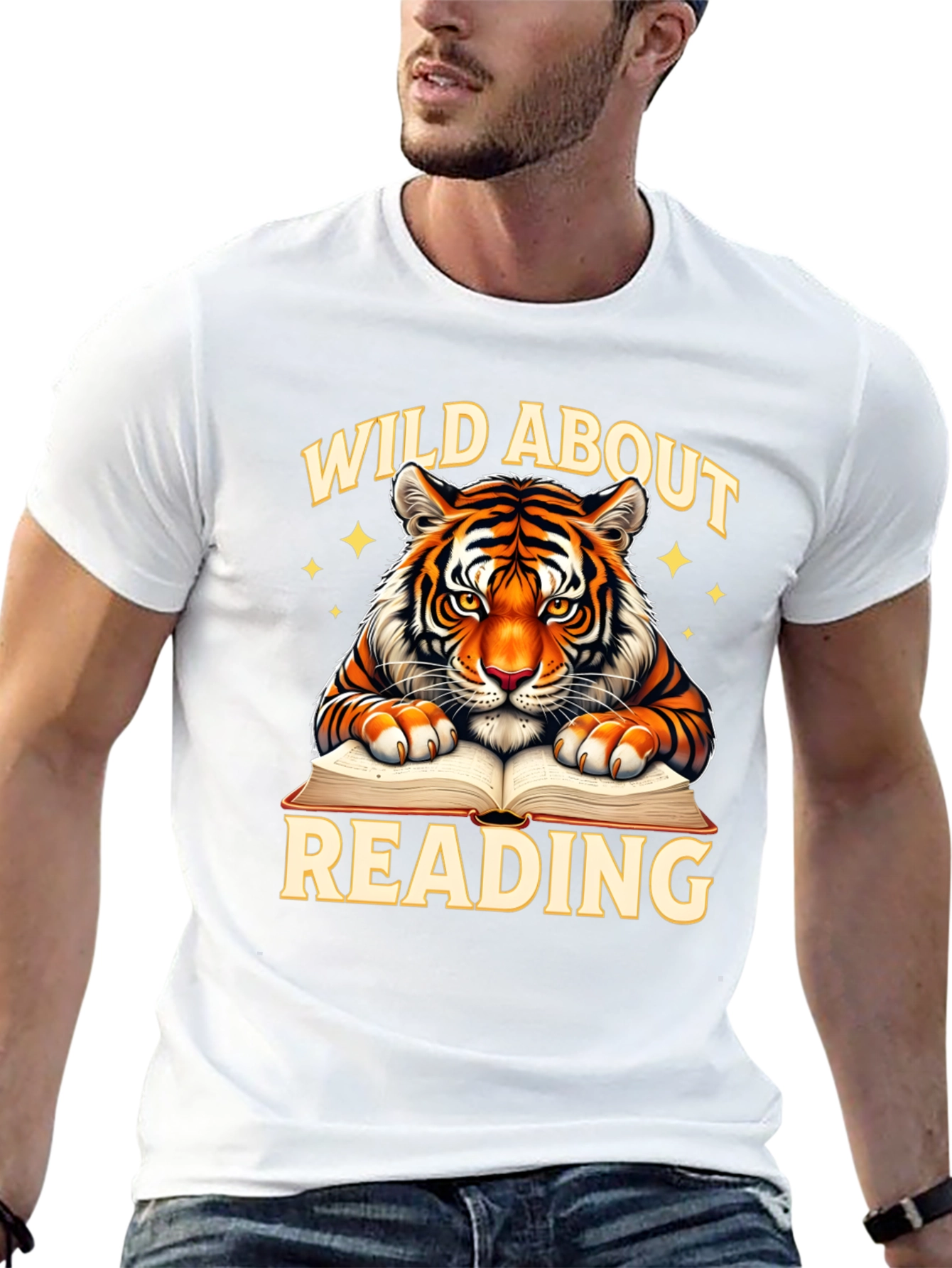 Wild About Reading Tiger Graphic Tee