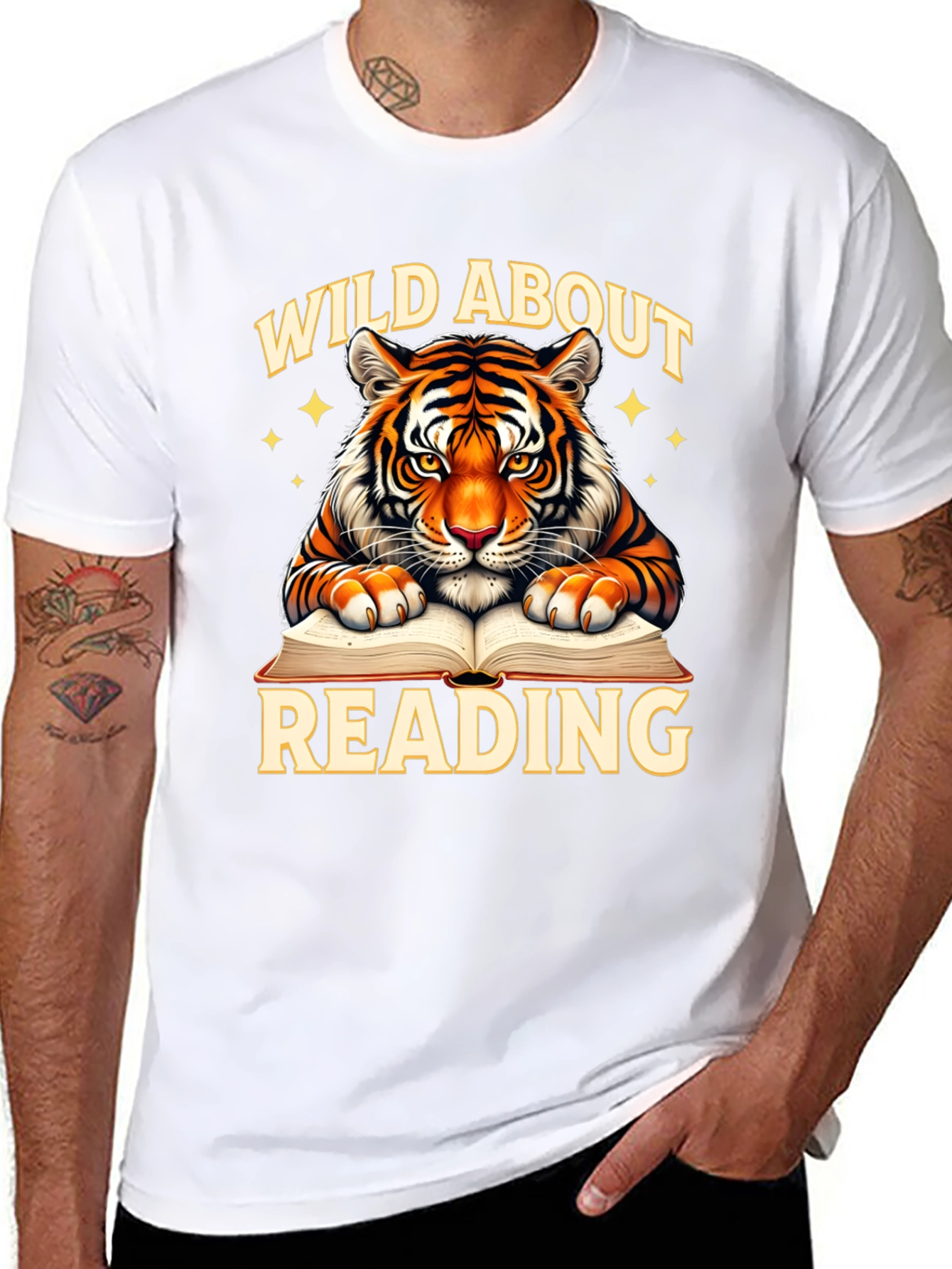 Wild About Reading Tiger Graphic Tee