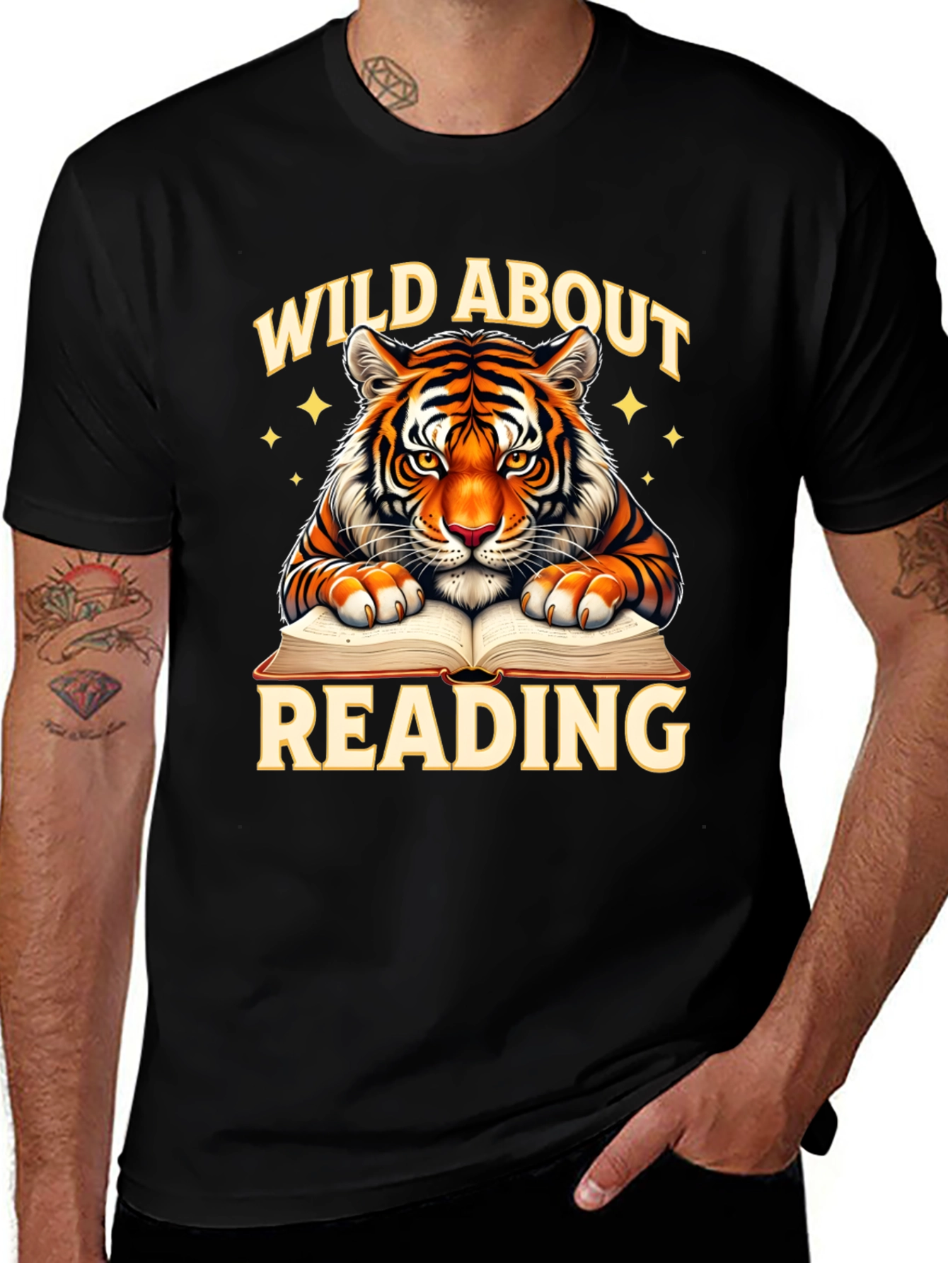 Wild About Reading Tiger Graphic Tee