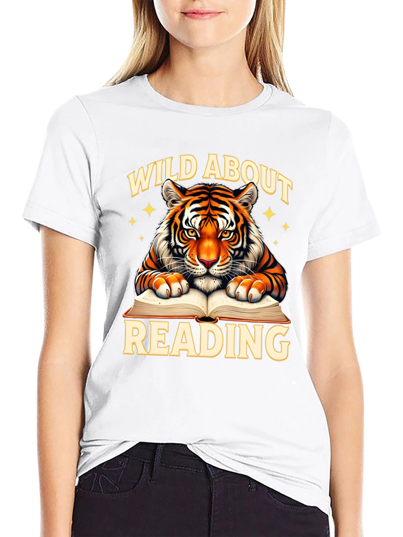 Wild About Reading Tiger Graphic Tee