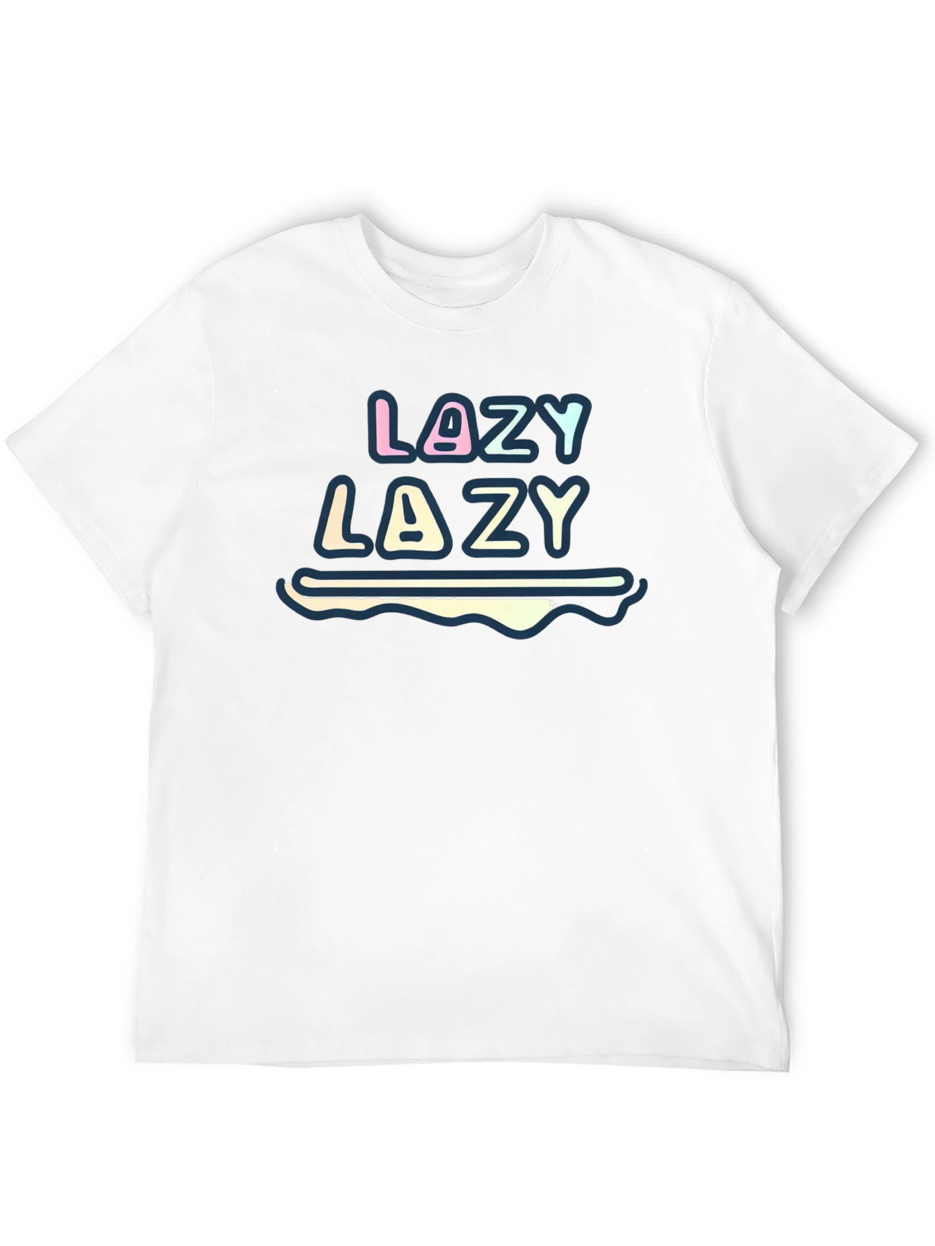 Lazy Graphic T-Shirt - Relaxed Fit Casual Style