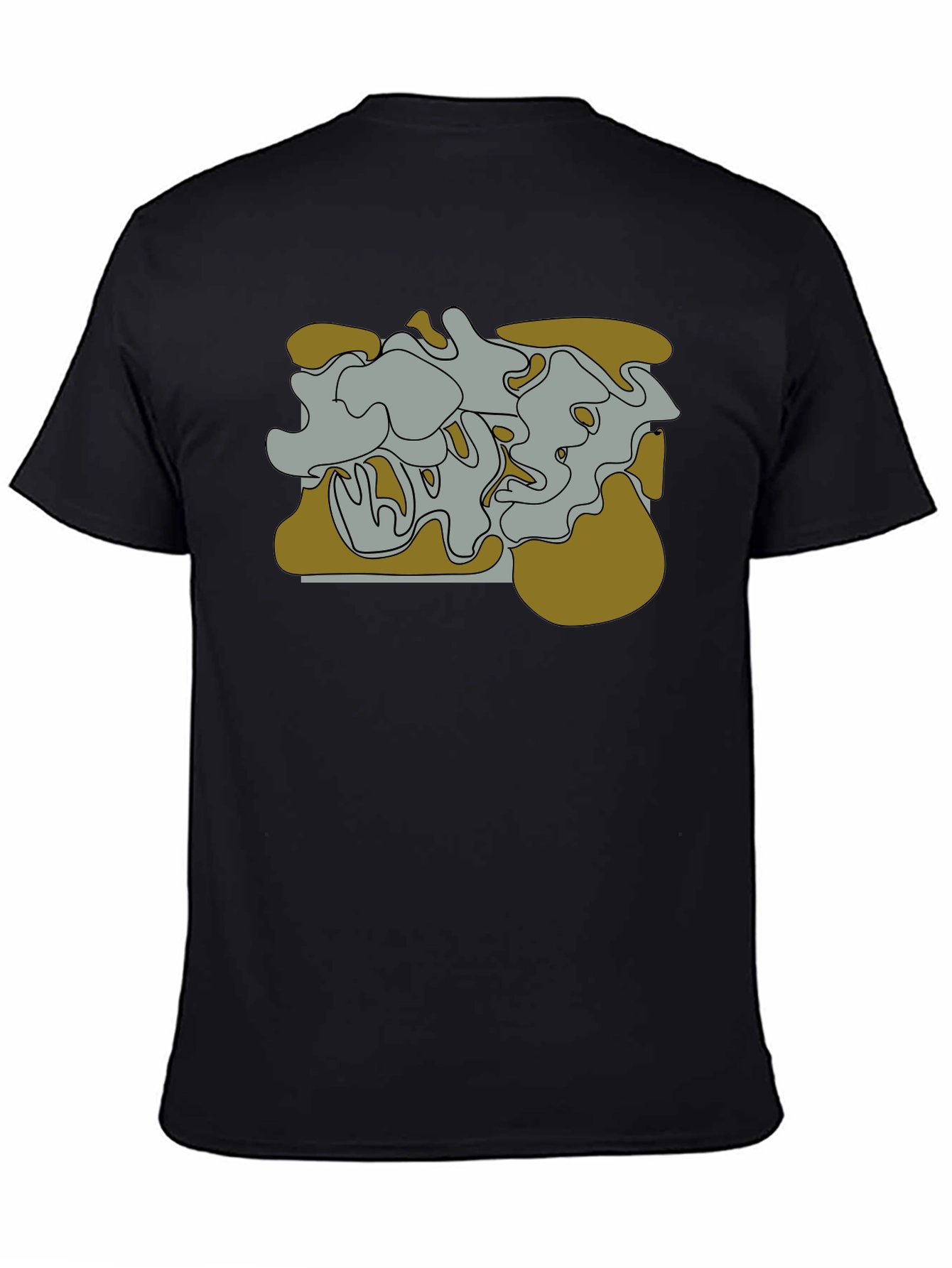 Abstract Graphic Tee - Black Unisex T-Shirt