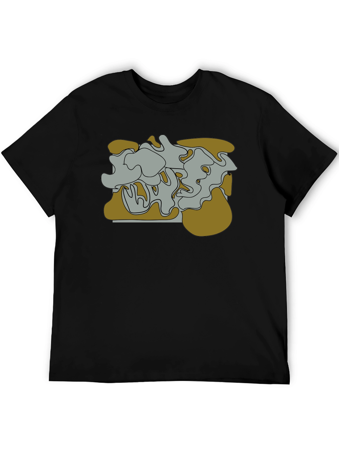 Abstract Graphic Tee - Black Unisex T-Shirt