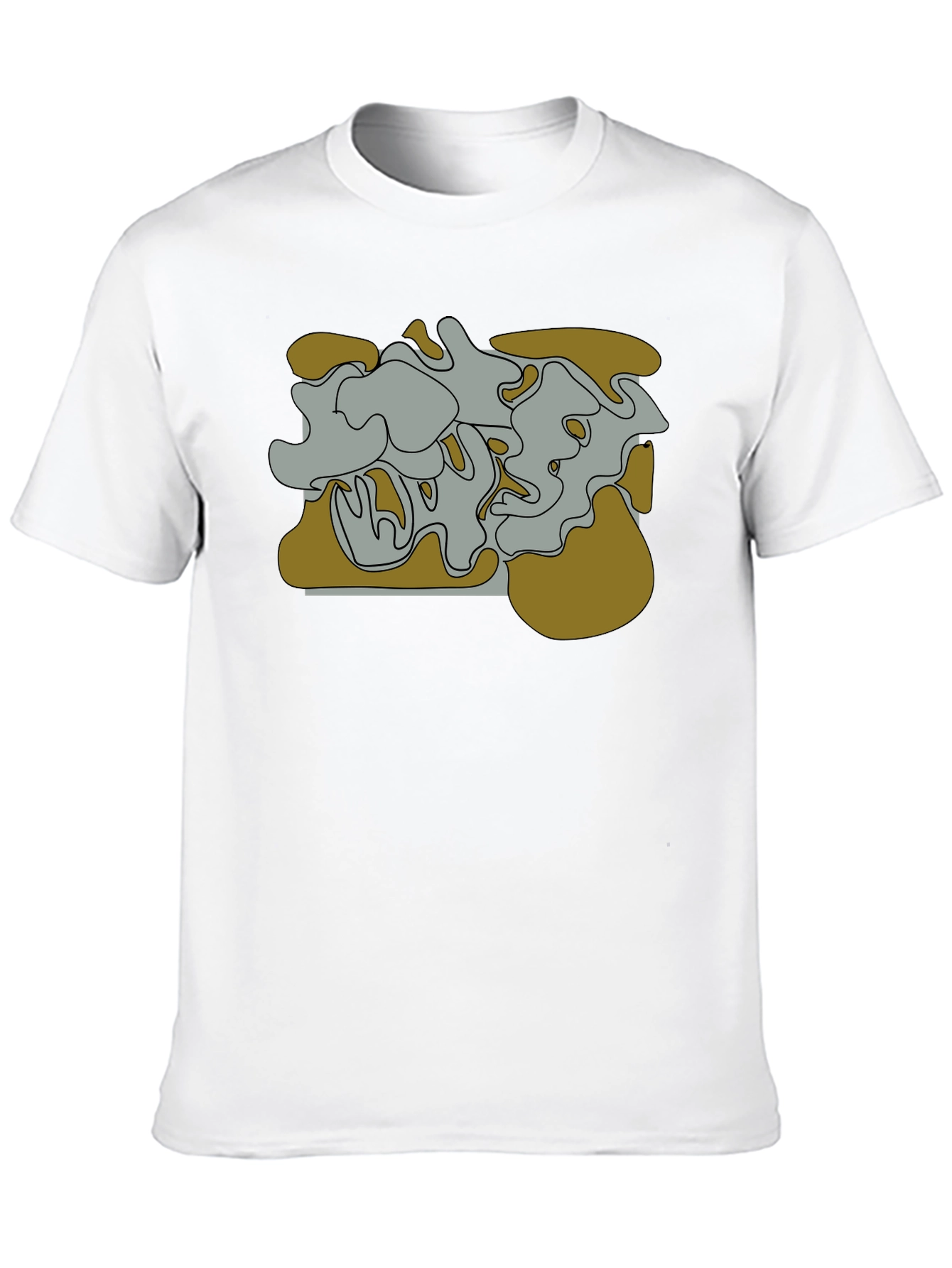 Abstract Graphic Tee - Black Unisex T-Shirt
