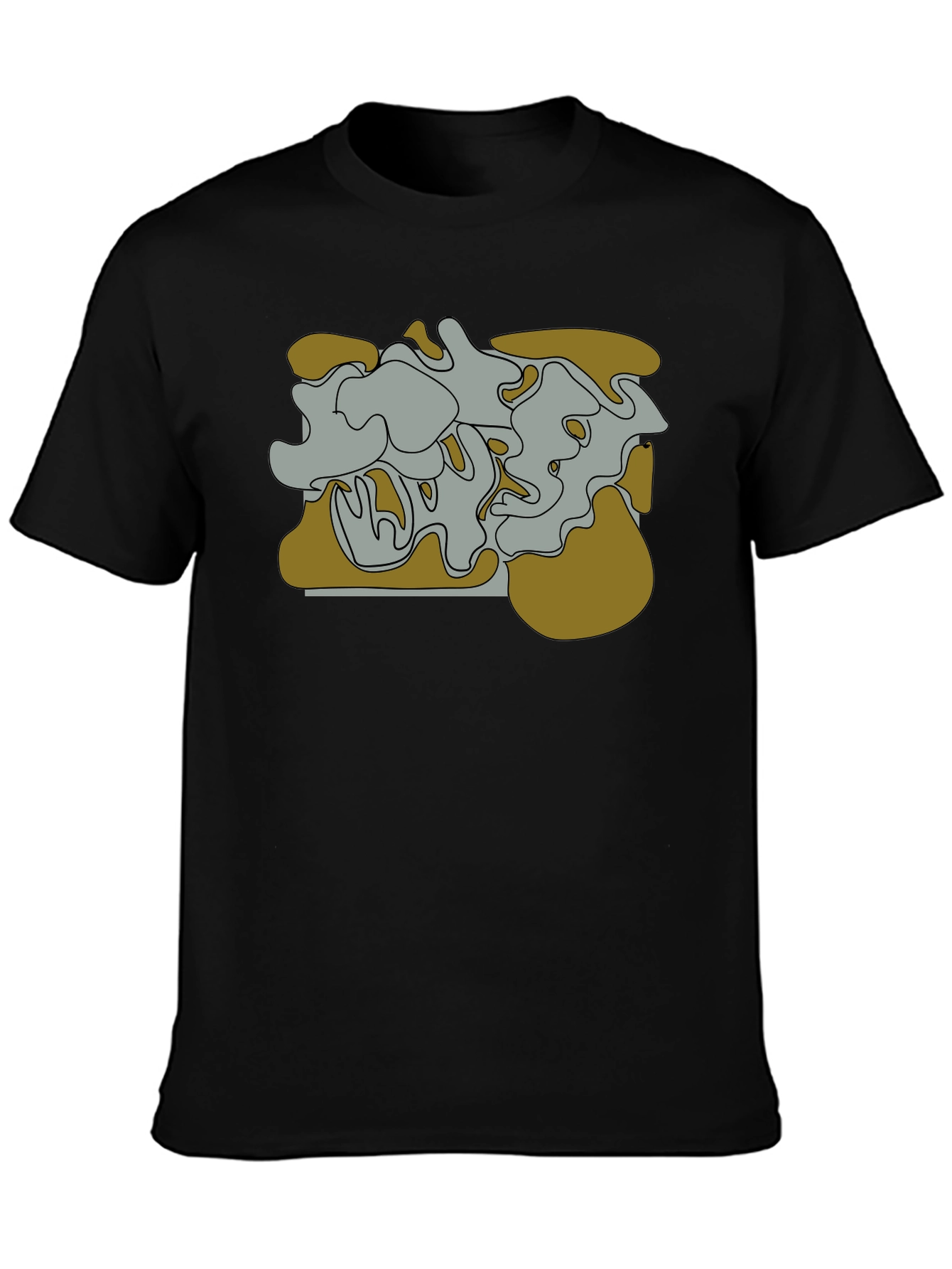 Abstract Graphic Tee - Black Unisex T-Shirt