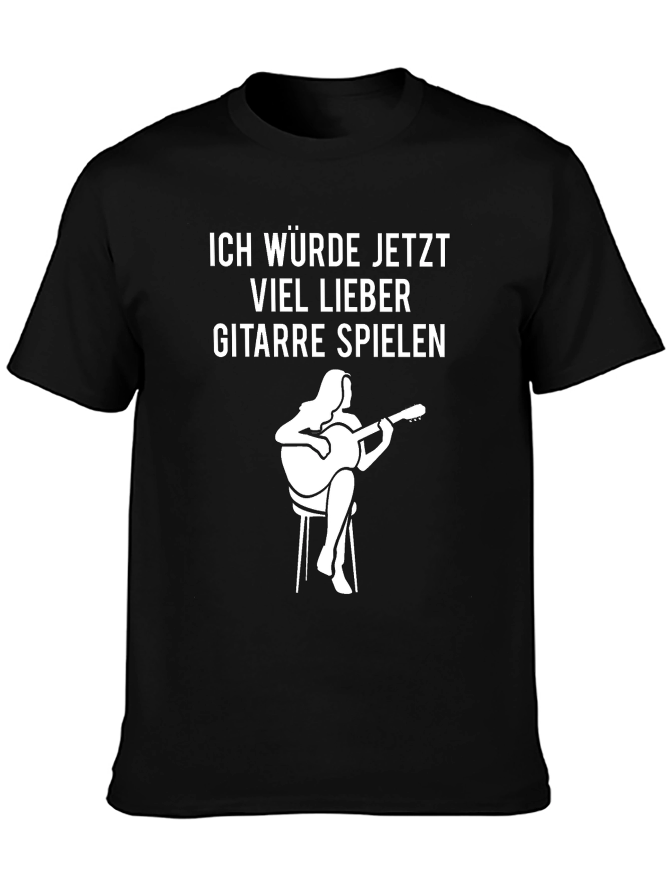 Guitar Player Graphic Tee - Id Rather Be Playing