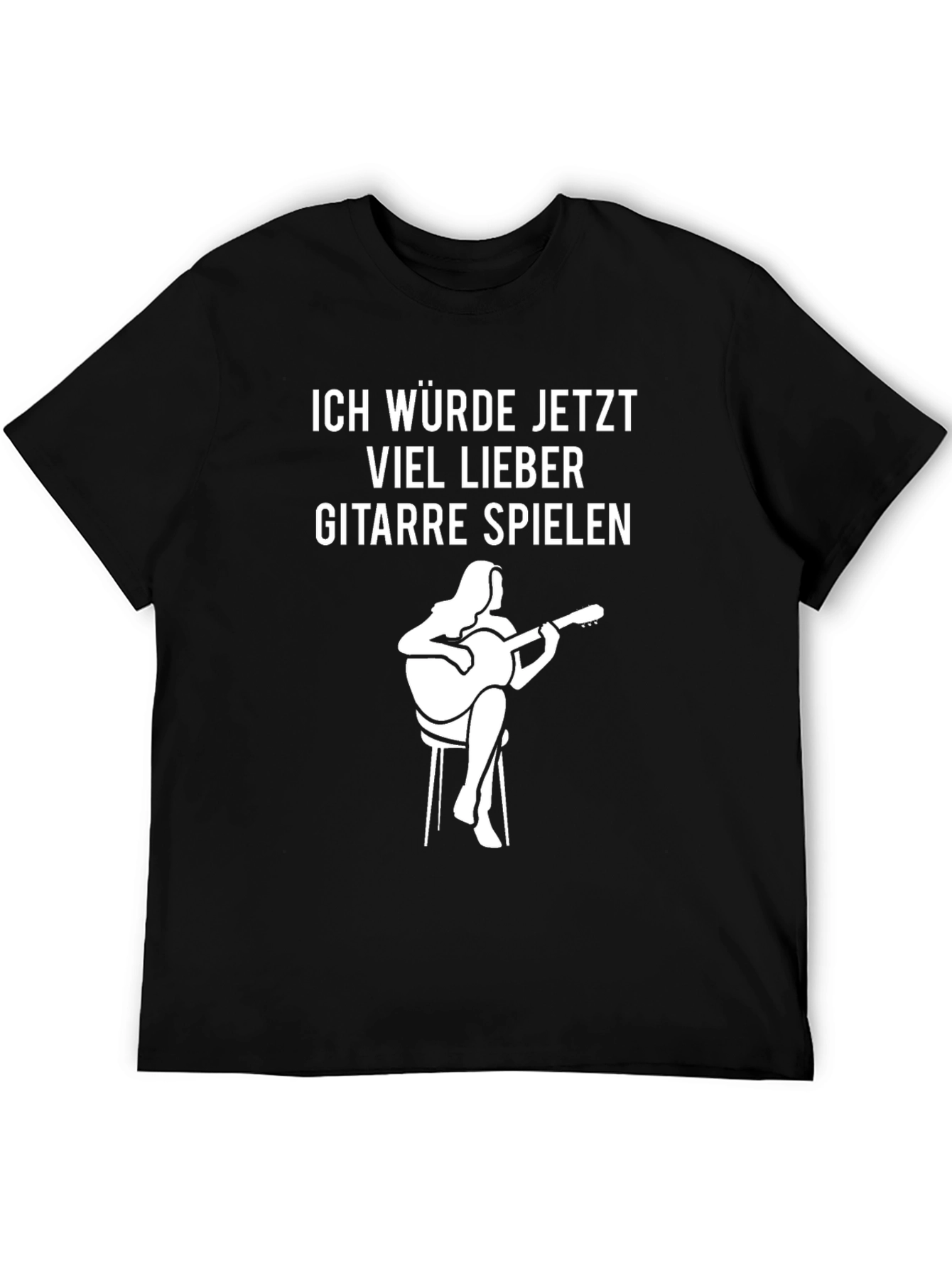 Guitar Player Graphic Tee - Id Rather Be Playing