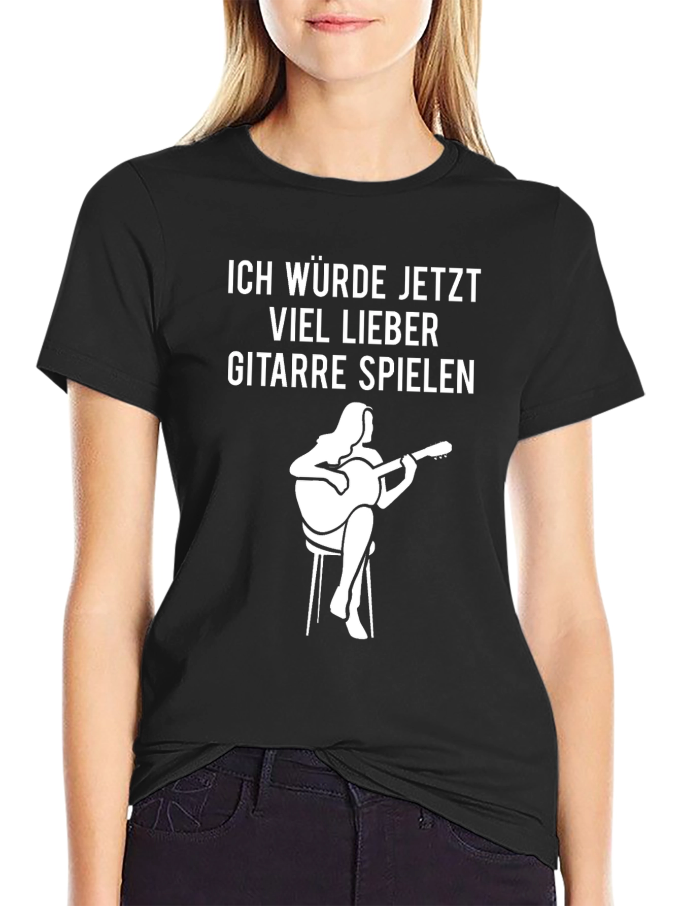 Guitar Player Graphic Tee - Id Rather Be Playing